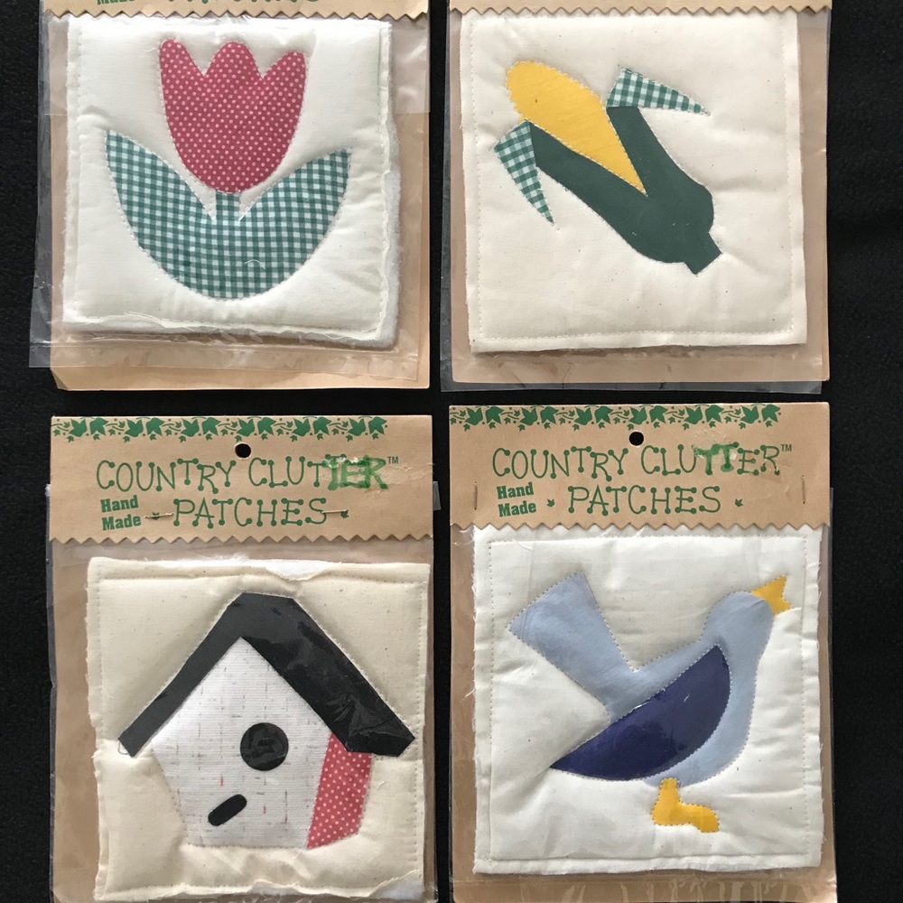 Westrim Crafts Set of 4 Country Clutter Patches